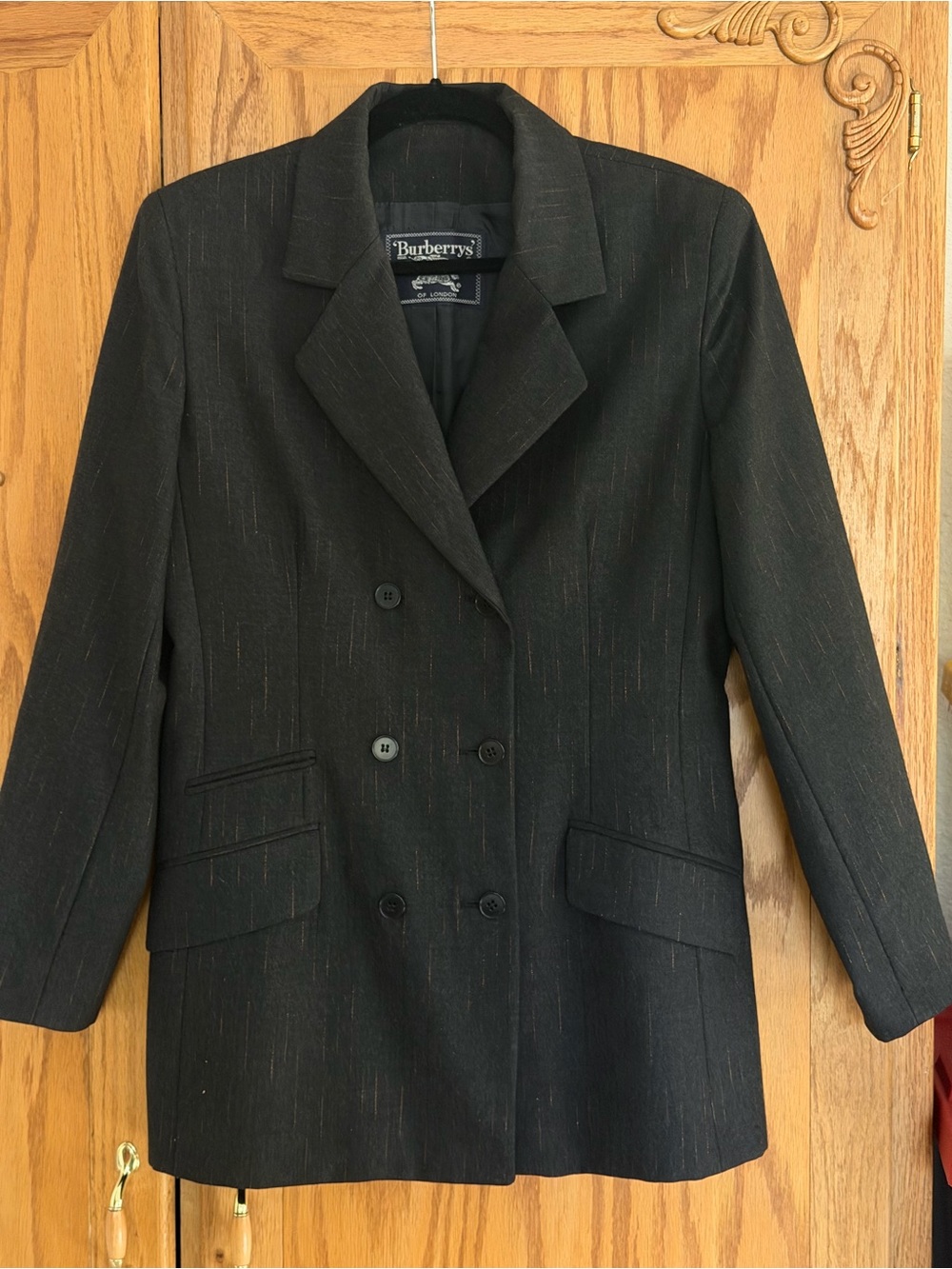 Burberry Black Double-Breasted Women's Blazer